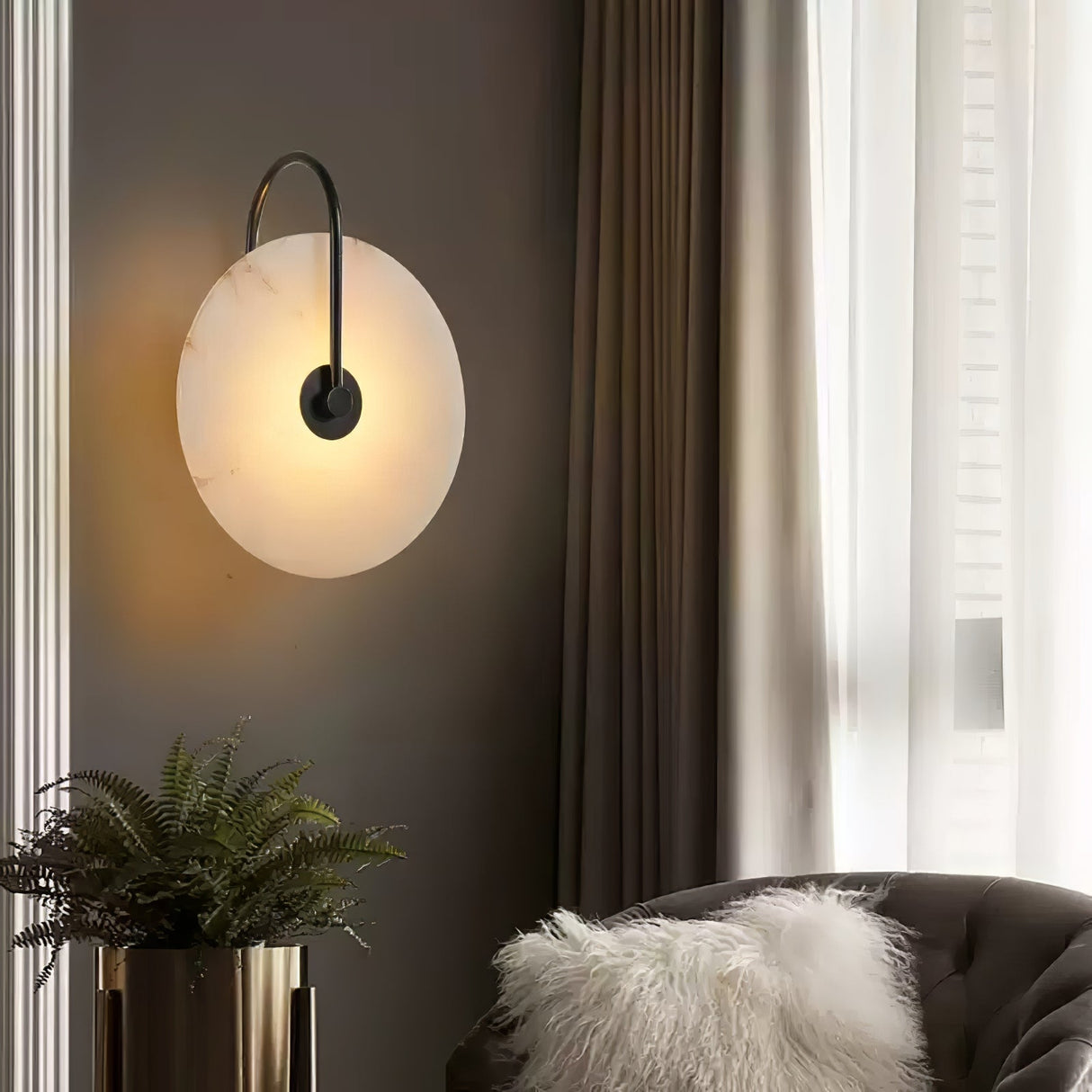 Alabaster LED Wall Lamp