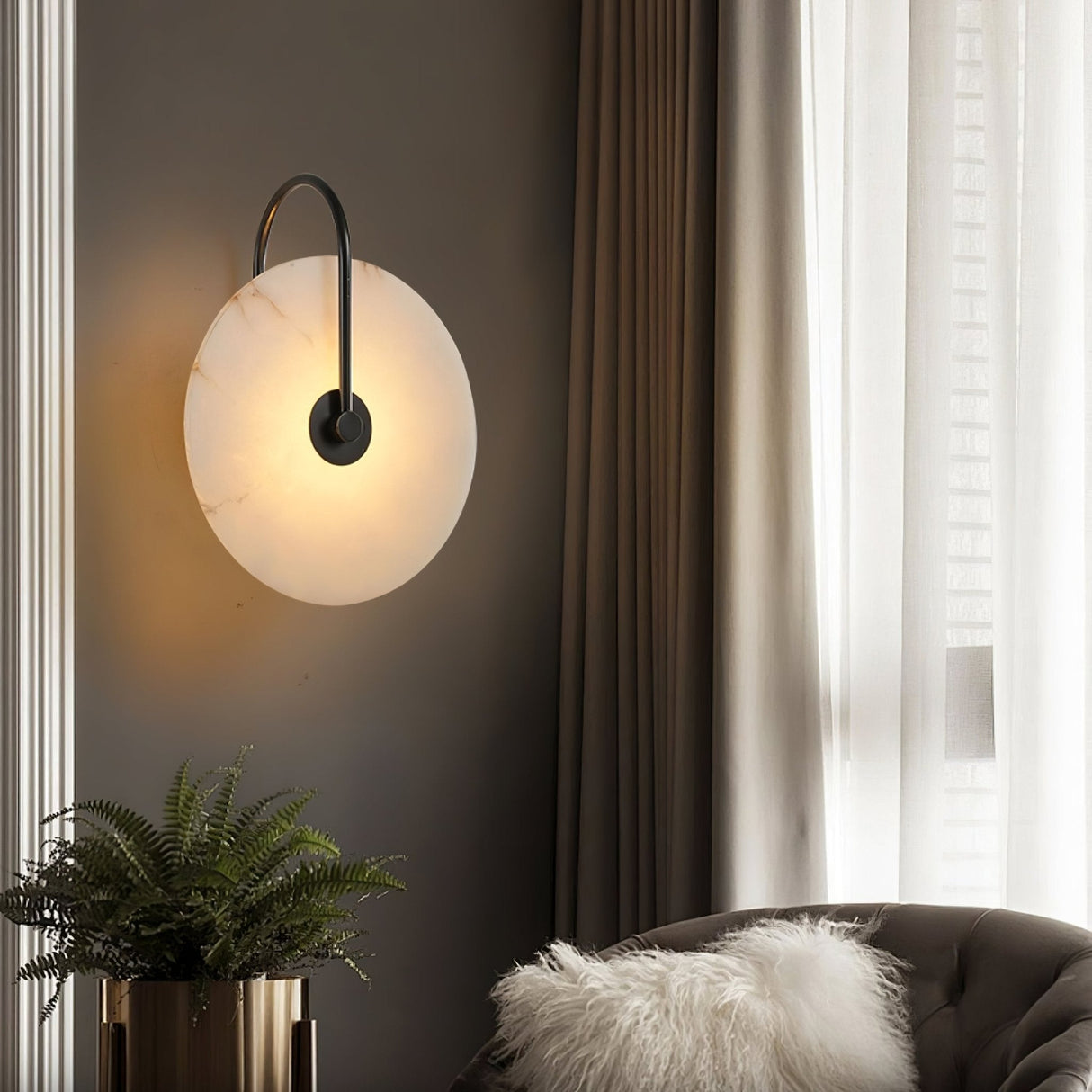 Alabaster LED Wall Lamp