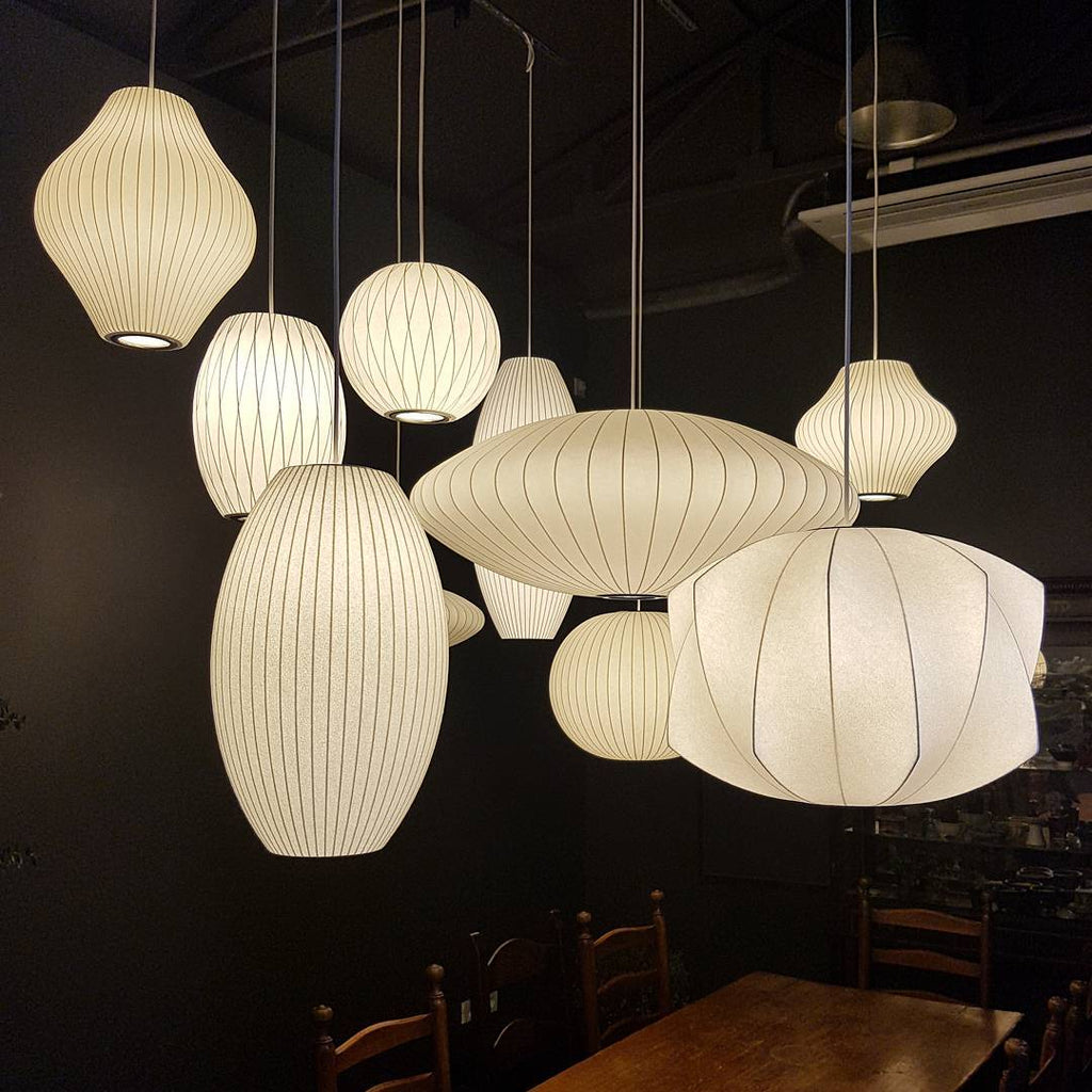 Bubble Mulberry Silk Pendant Lamp