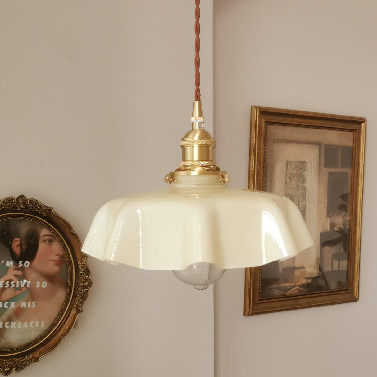 French Flower Pendant Light