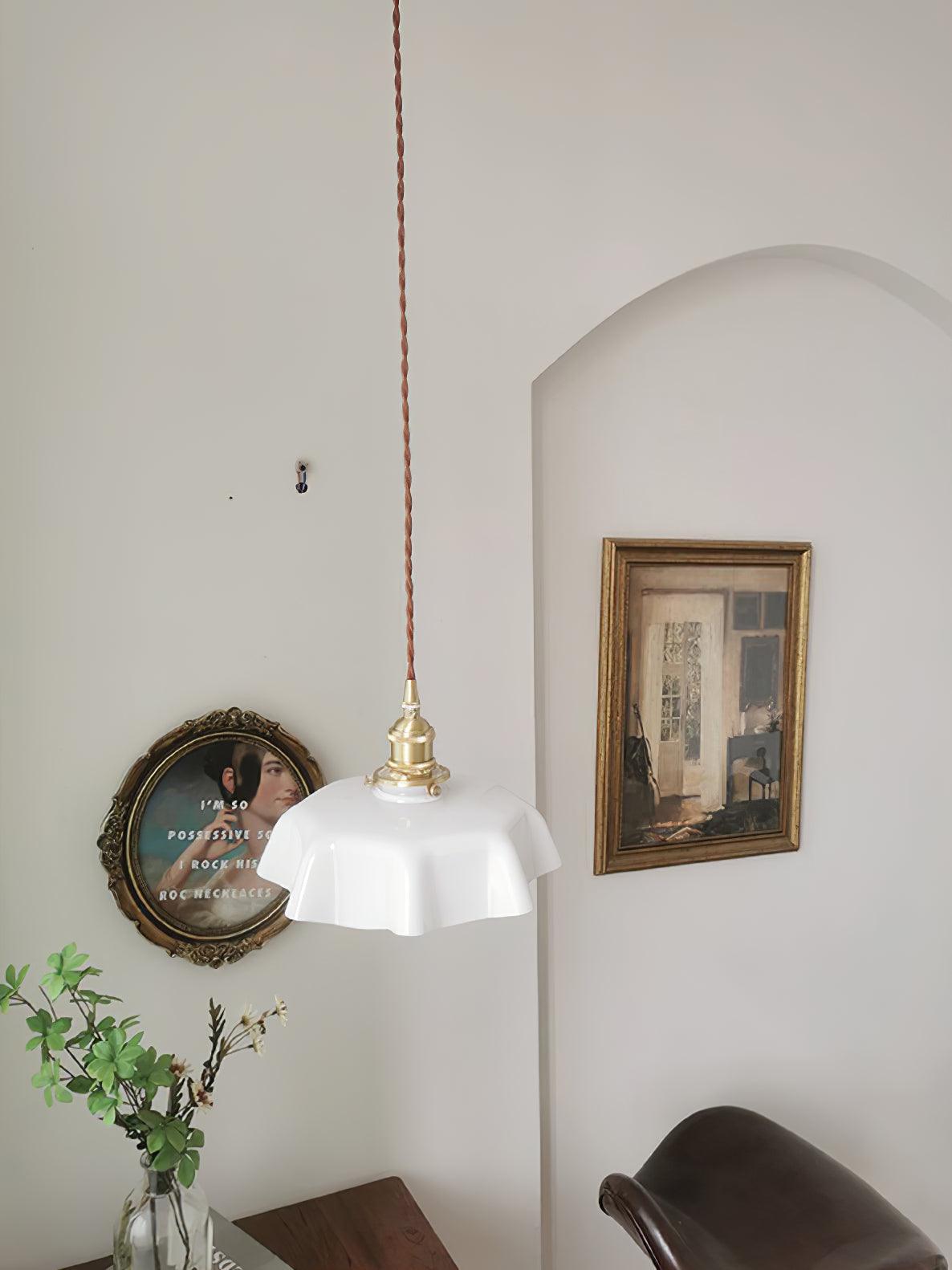 French Flower Pendant Light