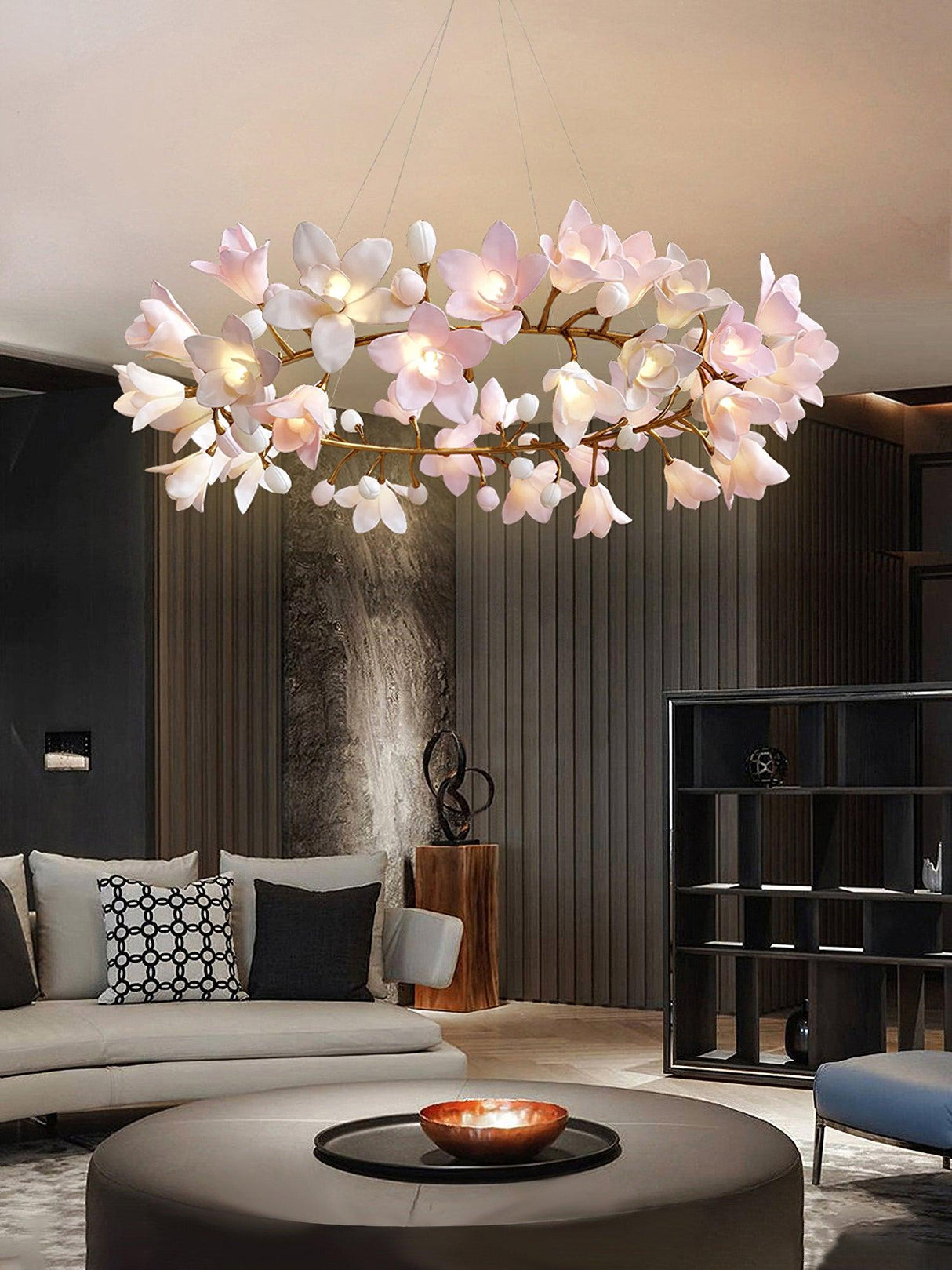 Circular Blossom Chandelier