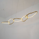 Cloud Rings Series Brass Chandelier