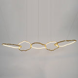 Cloud Rings Series Brass Chandelier