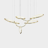 Cloud Rings Series Brass Chandelier