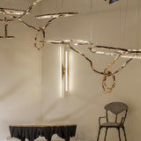 Cloud Rings Series Brass Chandelier