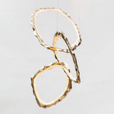 Cloud Rings Series Brass Chandelier