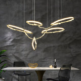 Cloud Rings Series Brass Chandelier