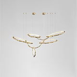 Cloud Rings Series Brass Chandelier