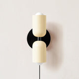 Couleur Double Plug In Wall Lamp