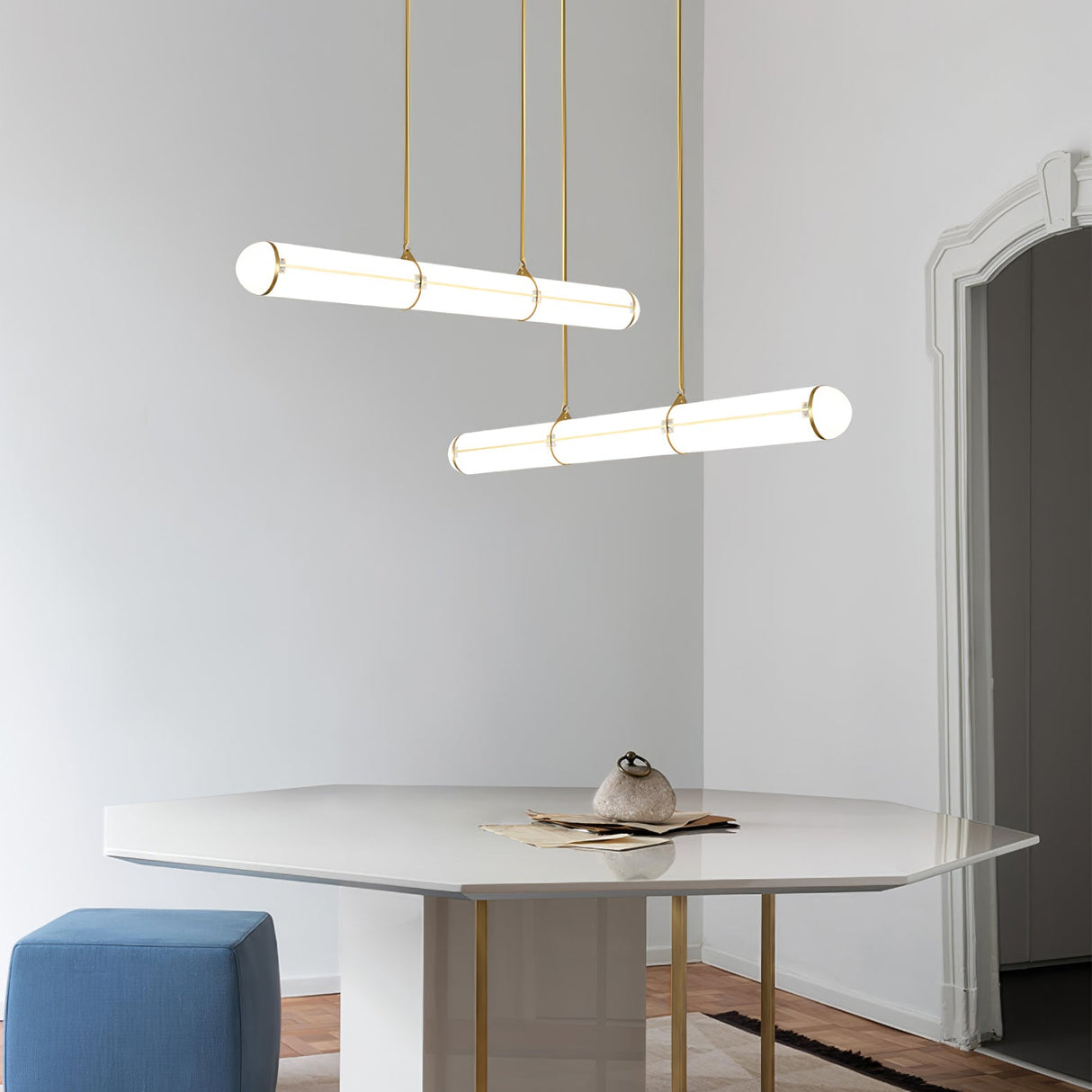 Cylindrical Endless Pendant Light