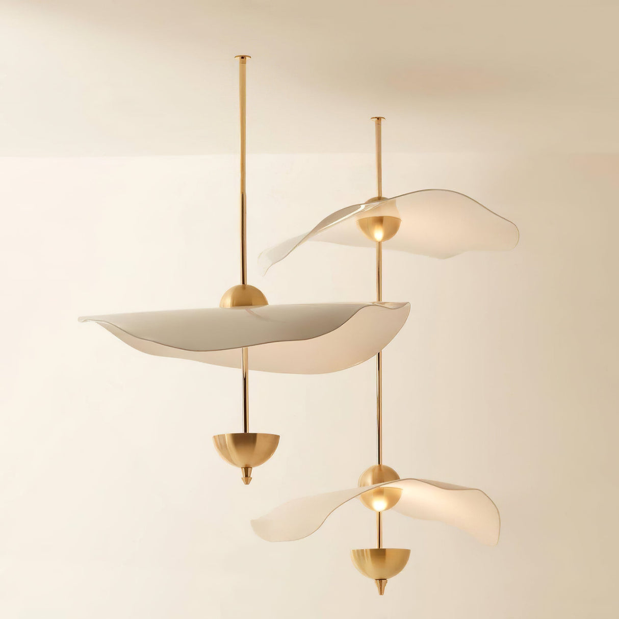 Envolee Double Biscuit Pendant Light