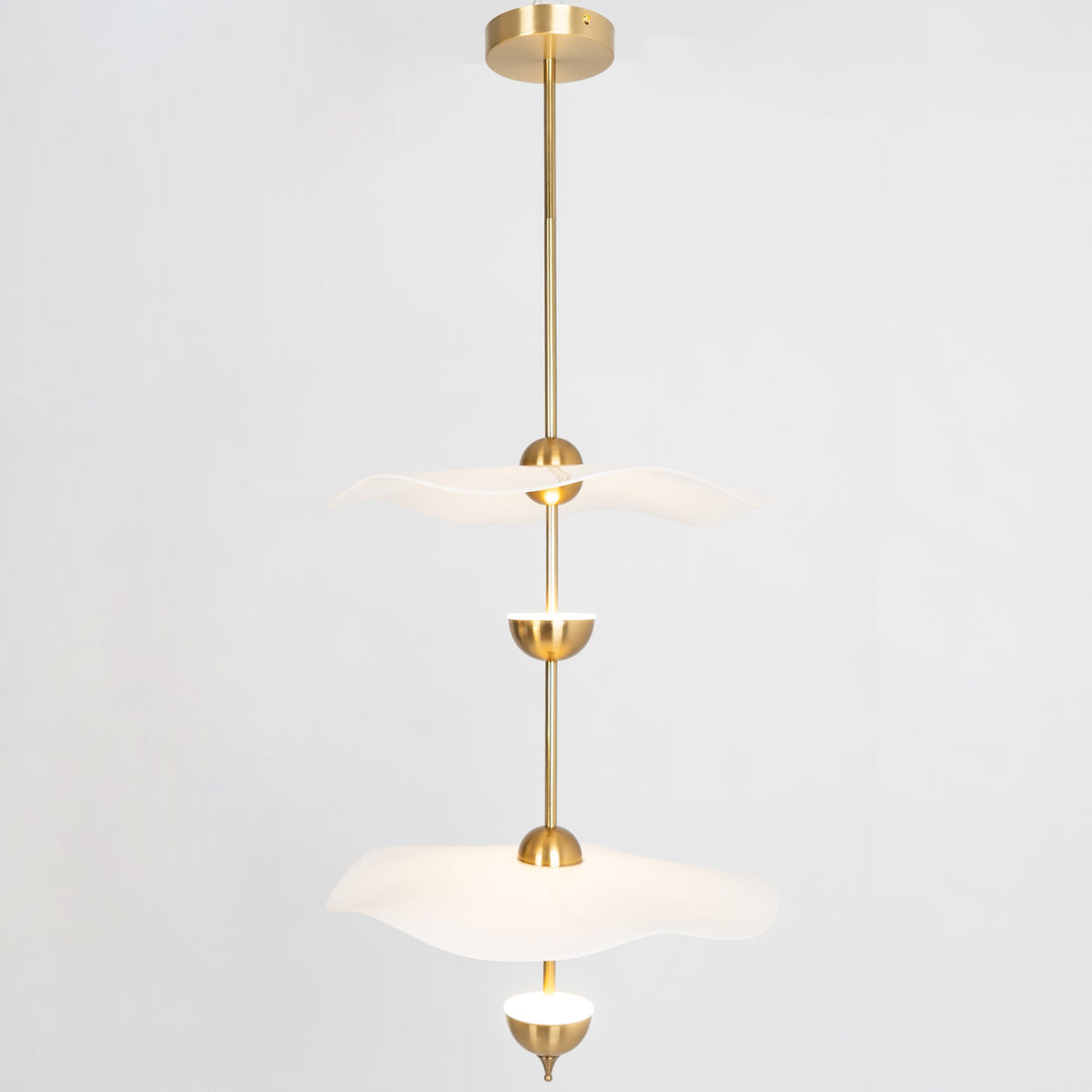 Envolee Double Biscuit Pendant Light