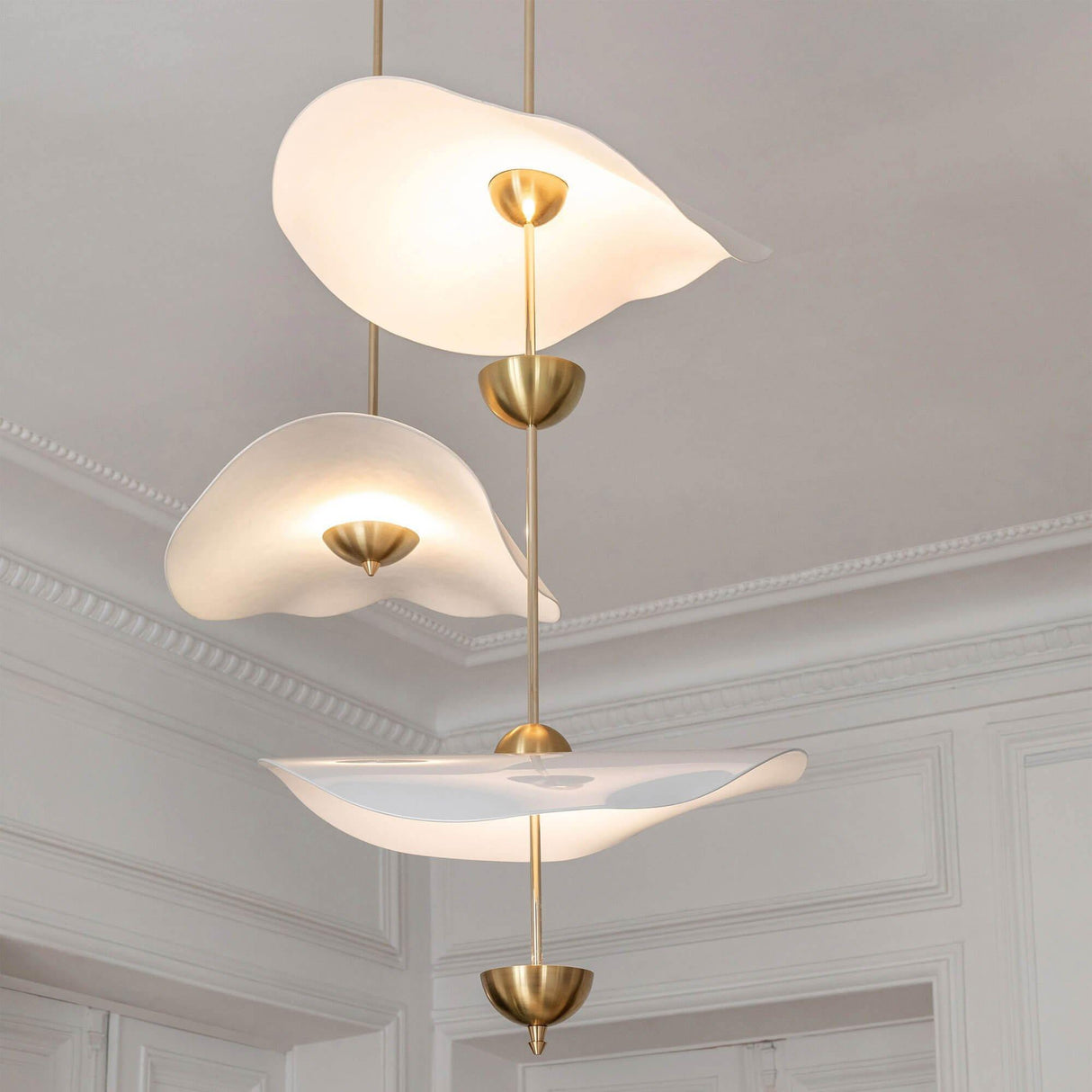 Envolee Double Biscuit Pendant Light