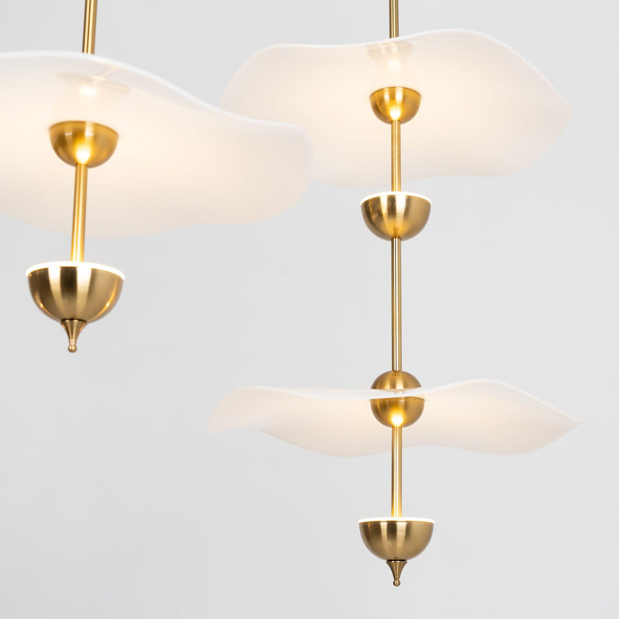 Envolee Double Biscuit Pendant Light