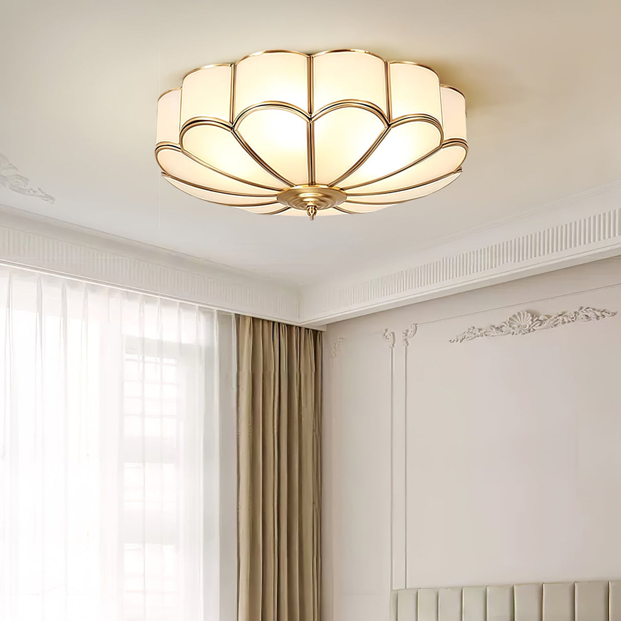 Flower Shape Glass Recessed Ceiling Light