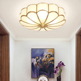 Flower Shape Glass Recessed Ceiling Light