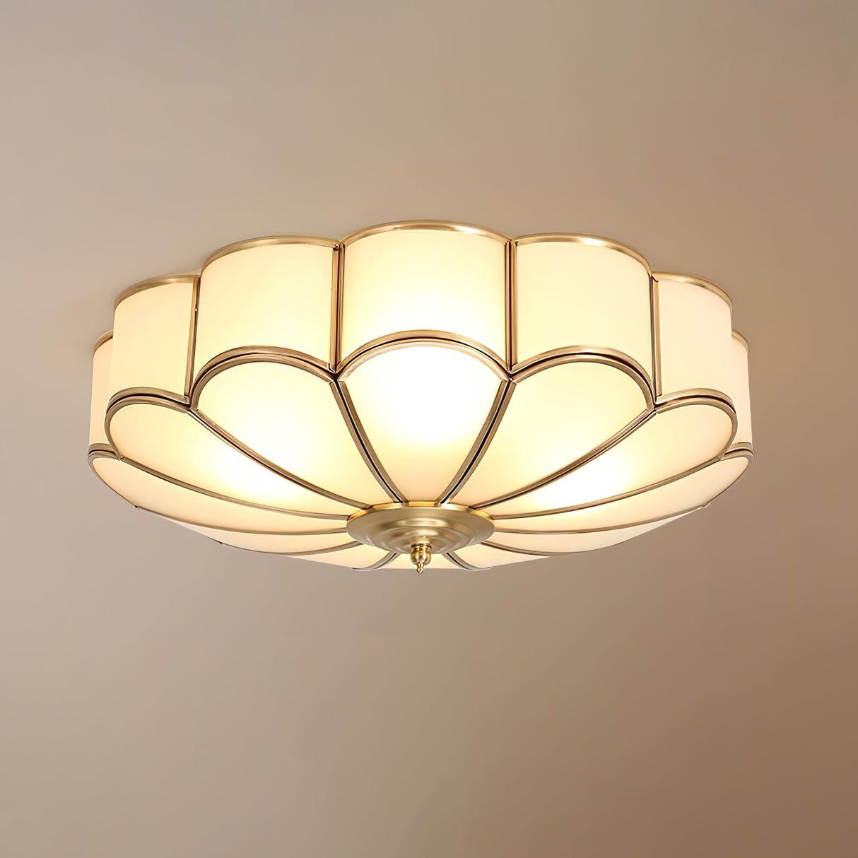 Flower Shape Glass Recessed Ceiling Light