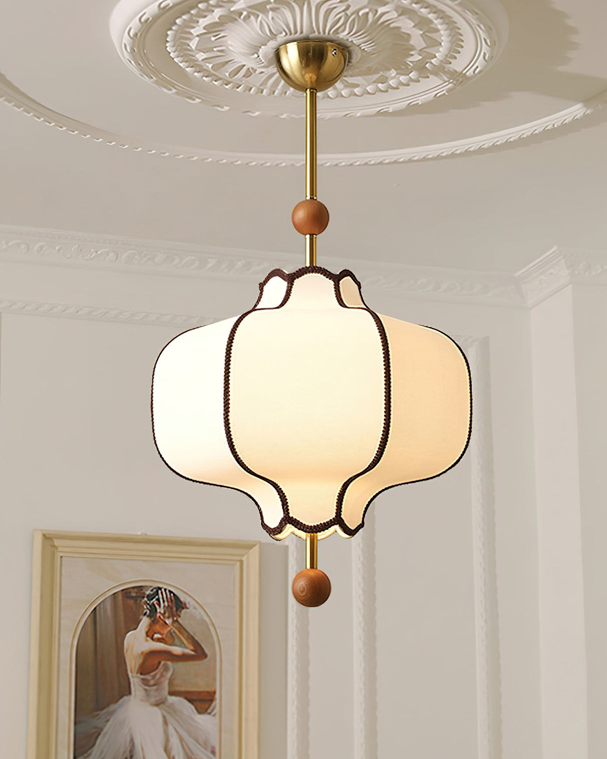 Lantern Fabric Pendant Light