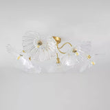 Lotus Leaf Glass Ceiling Lamp