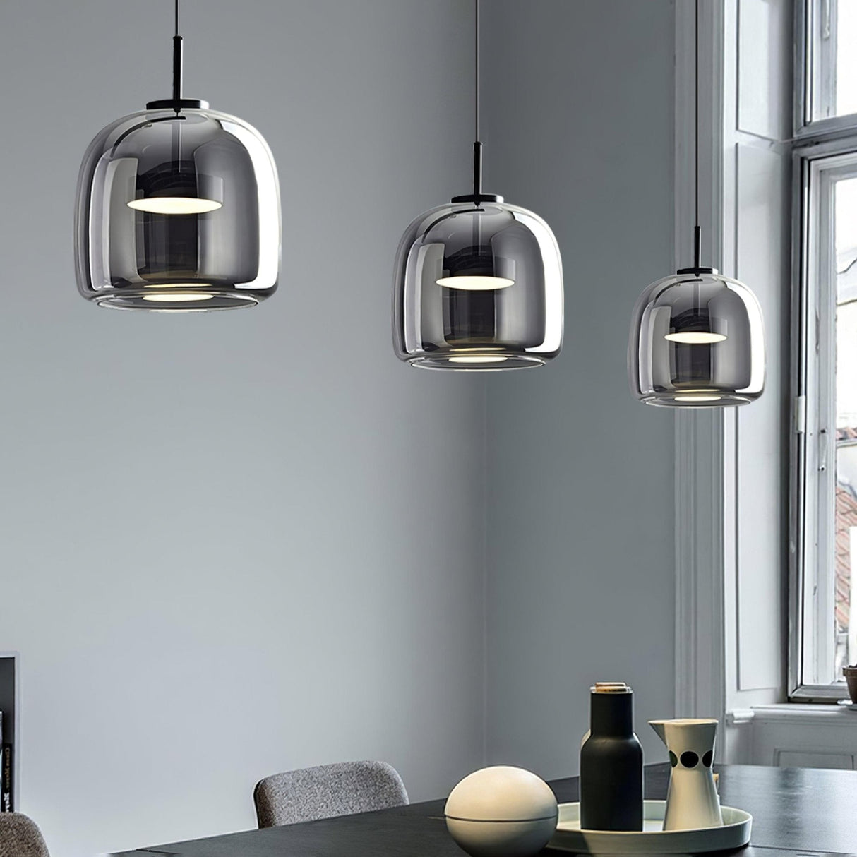 Metro Sphere Glass Pendant Lamp