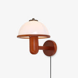 Mushroom Wood Wall Lamp