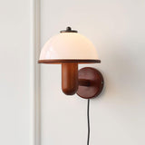 Mushroom Wood Wall Lamp