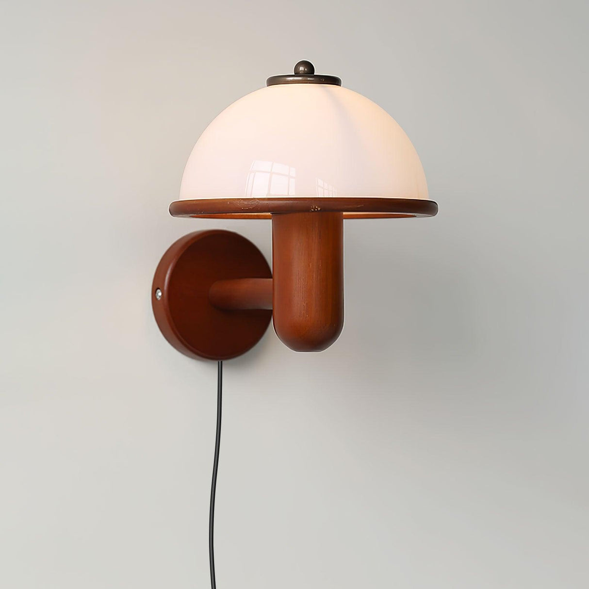 Mushroom Wood Wall Lamp