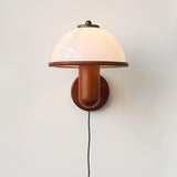 Mushroom Wood Wall Lamp