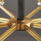 Orrefors Brass Chandelier