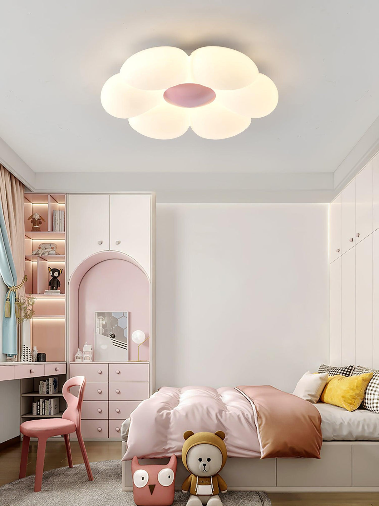 Six-leaf Flower Kids Room Ceiling Lamp