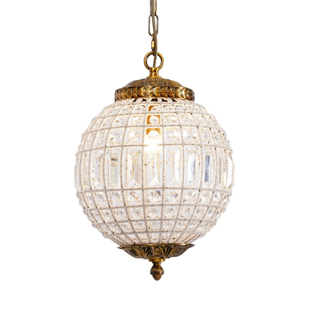 Traditional Gold Globe Chandelier