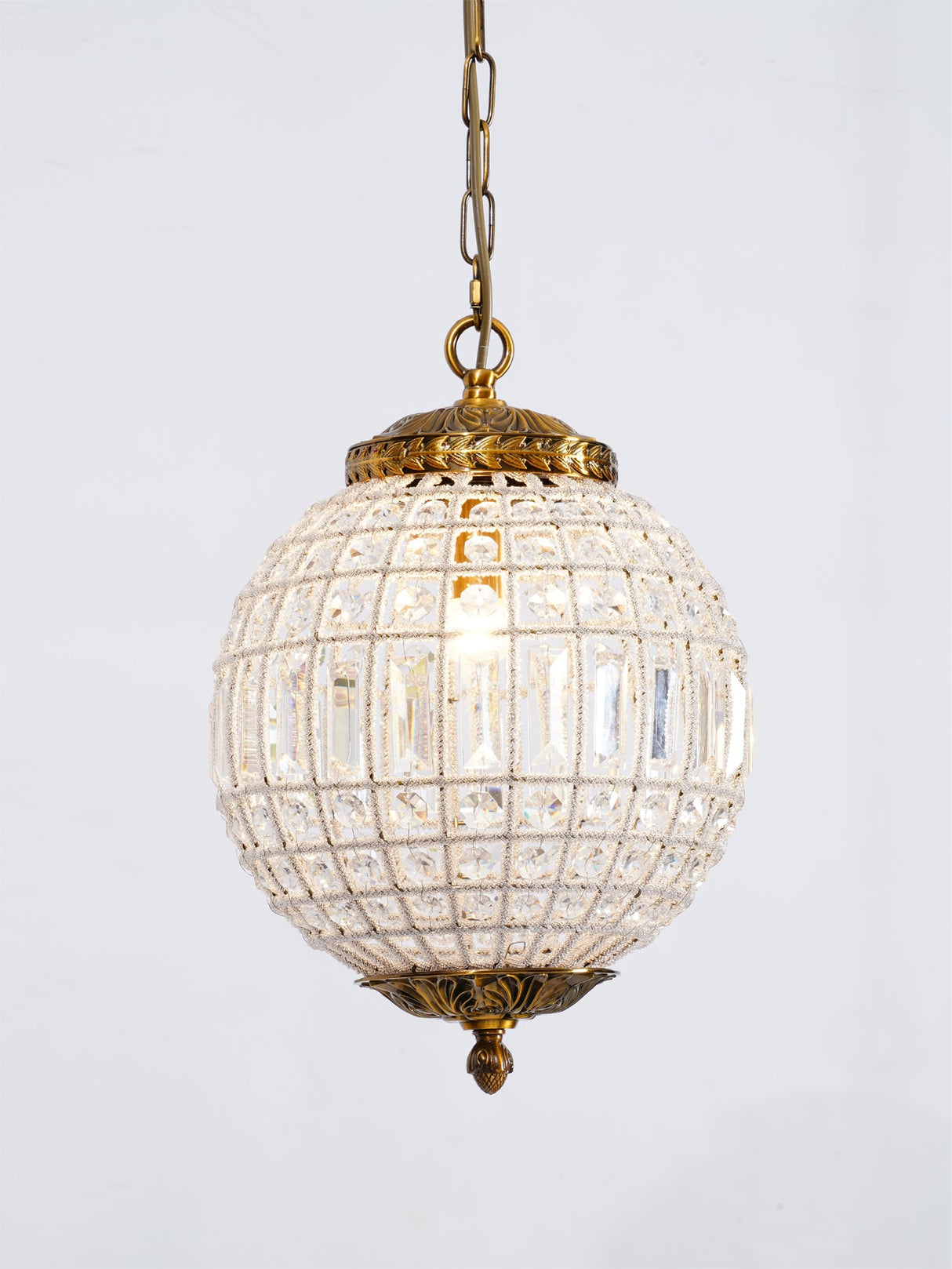 Traditional Gold Globe Chandelier