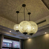 Traditional Gold Globe Chandelier