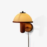 Mushroom Wood Wall Lamp