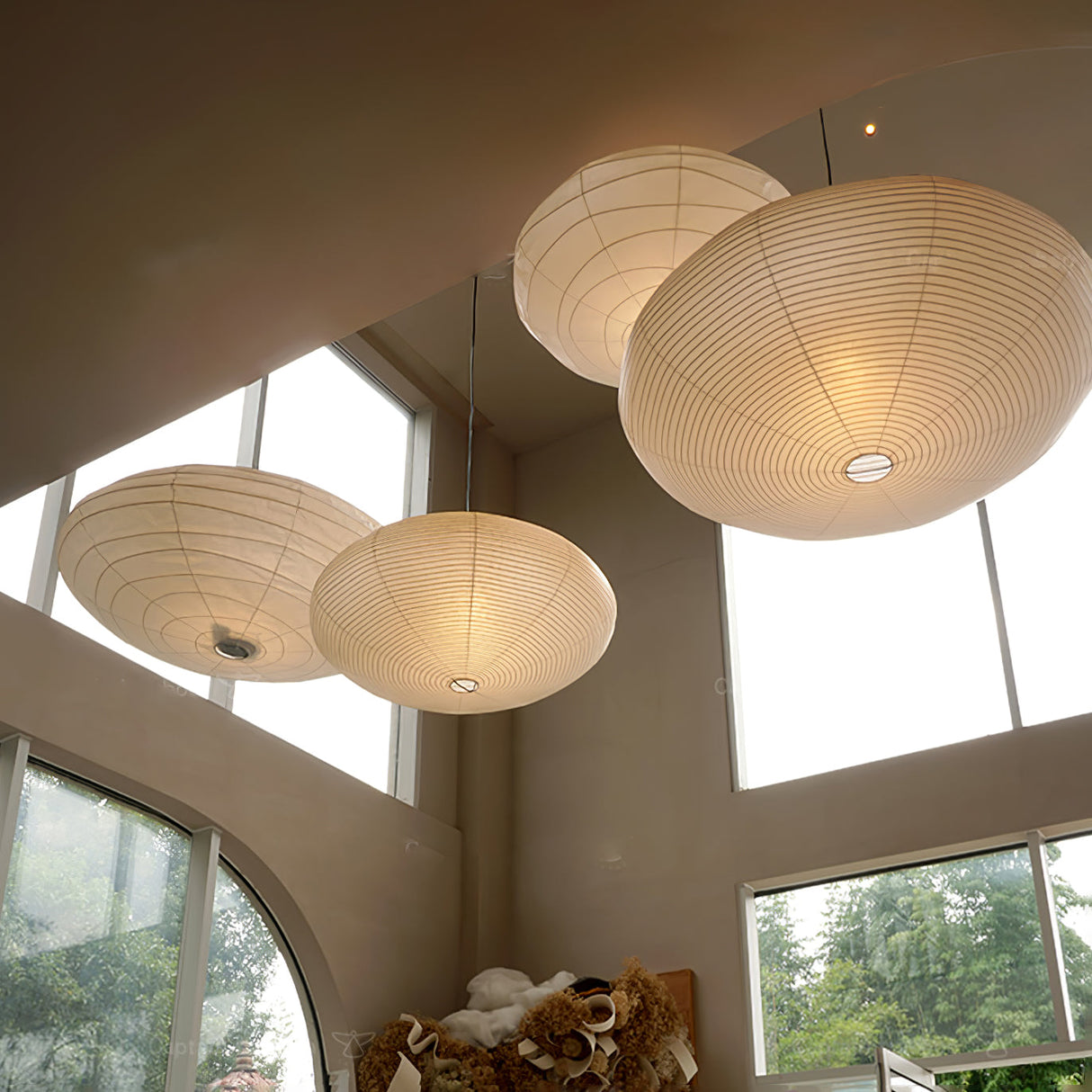 Washi Paper 15A Pendant Light