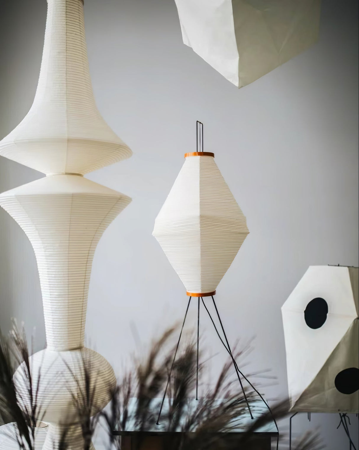 Washi Paper E Pendant Light